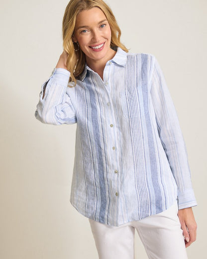 Coastalina Linen Breezy Bay Relaxed Top