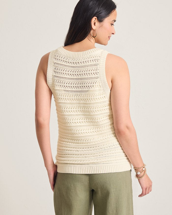 Crochet Stitch Sleeveless Sweater