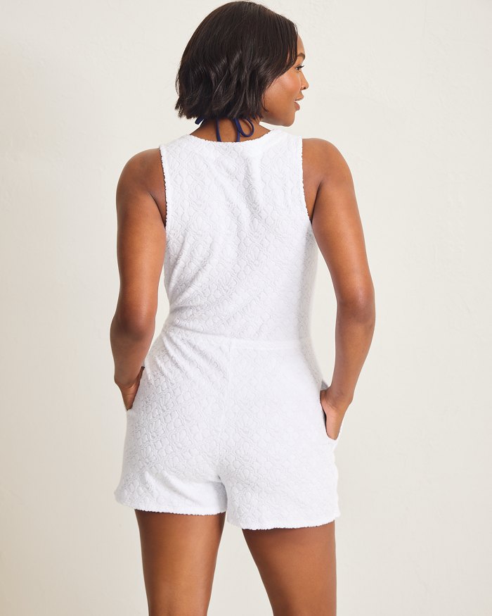 Textured Terry Beach Romper