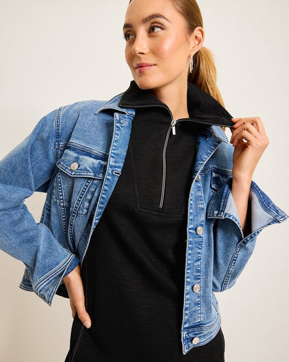 Tobago Bay Half-Zip Collared Dress