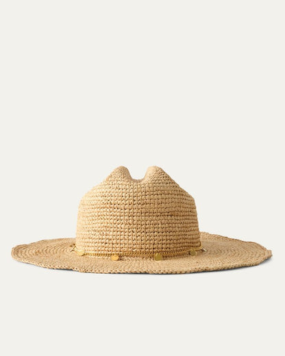 Raffia Cattleman's Cowboy Packable Hat