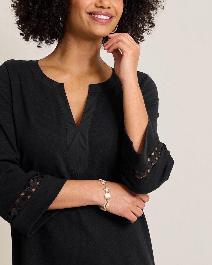 Sunset Harbor Long-Sleeve Dress