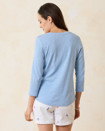 Ashby Isles Scoop-Neck 3/4-Sleeve T-Shirt
