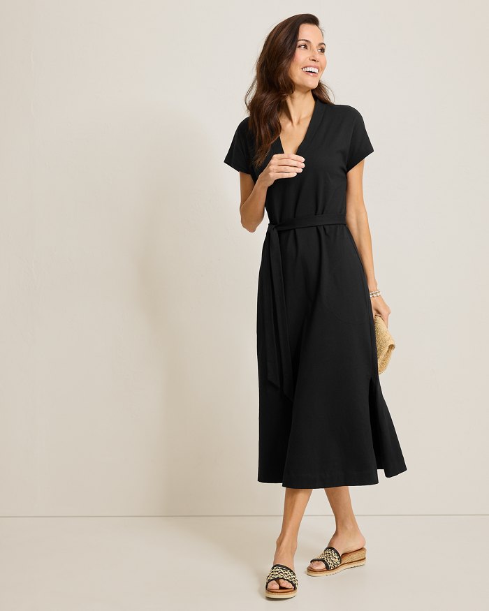 Islandscape Jersey Midi Dress