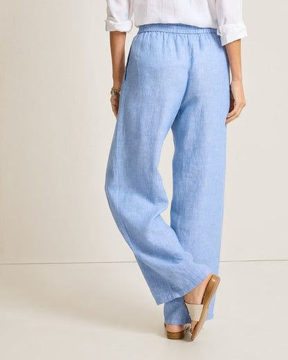 Two Palms High-Rise Linen Easy Pants