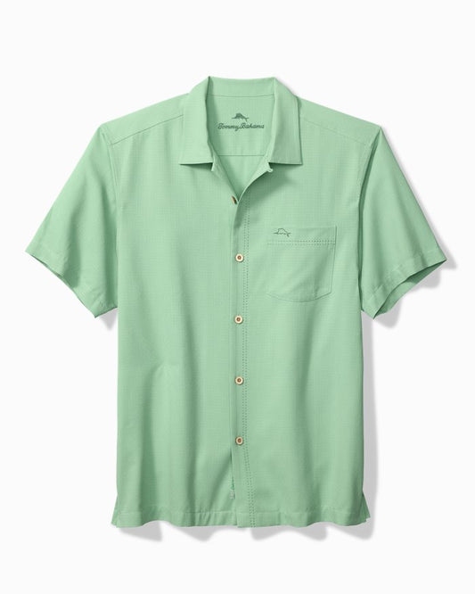 Big & Tall Coastal Breeze Check IslandZone  Camp Shirt