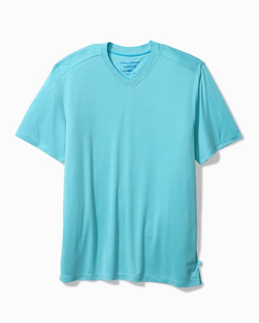 Big & Tall Bay Stripe V-Neck IslandZone  T-Shirt