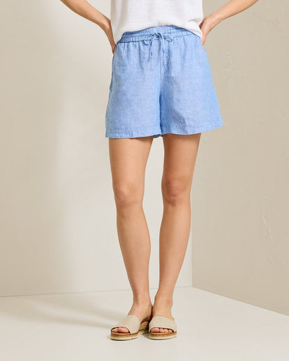 Two Palms High-Rise Linen Easy Shorts
