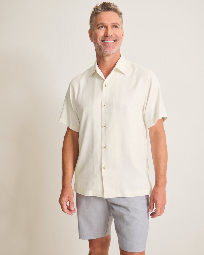 Maui Border Silk Camp Shirt