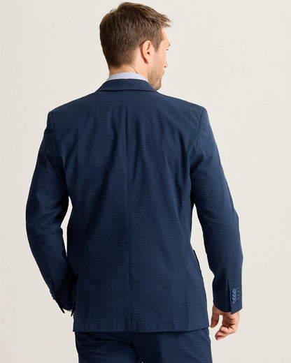 Nova Wave Stretch-Seersucker Blazer