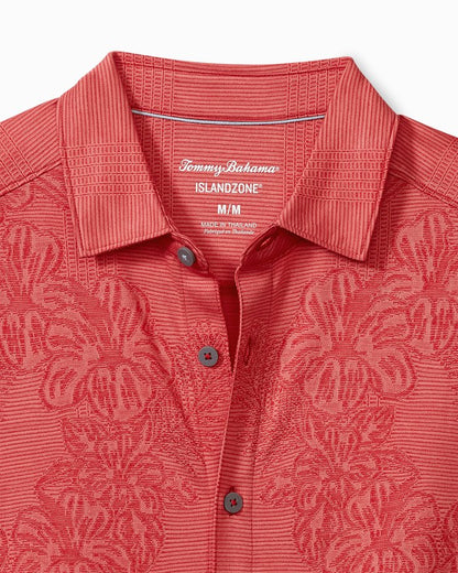 Big & Tall Palm Coast Cascade Vines IslandZone  Knit Shirt