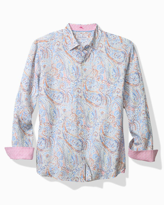 Big & Tall Playa Blanca Paisley Linen Shirt