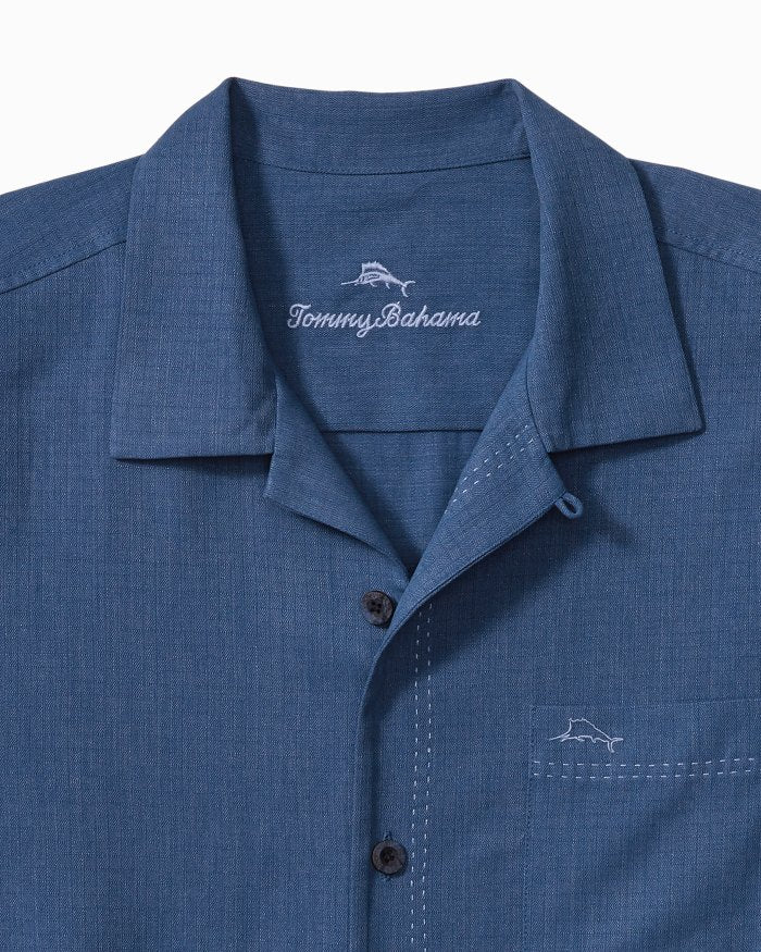 Big & Tall Coastal Breeze Check IslandZone  Camp Shirt