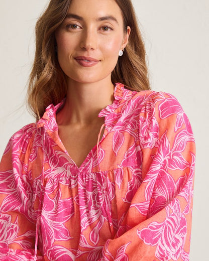 Paradiso Petals 3/4-Sleeve Top