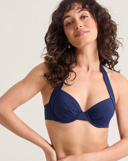 Pearl Underwire Halter Bikini Top