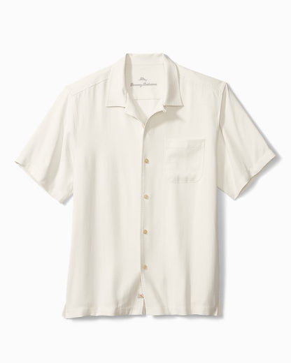 Hawaiian Herringbone Silk Camp Shirt