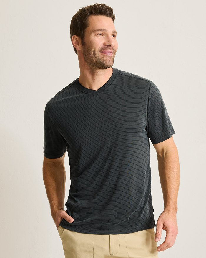 Bay Stripe V-Neck IslandZone  T-Shirt