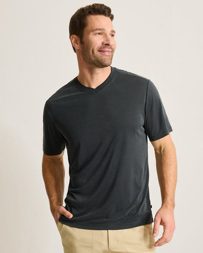 Bay Stripe V-Neck IslandZone  T-Shirt
