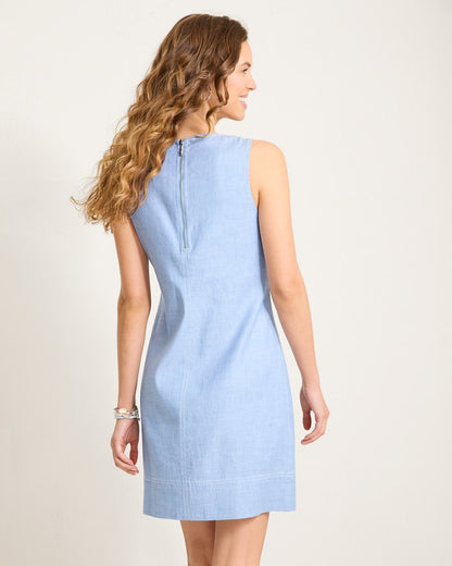 Palm-A-Dora Split-Neck Sheath Dress