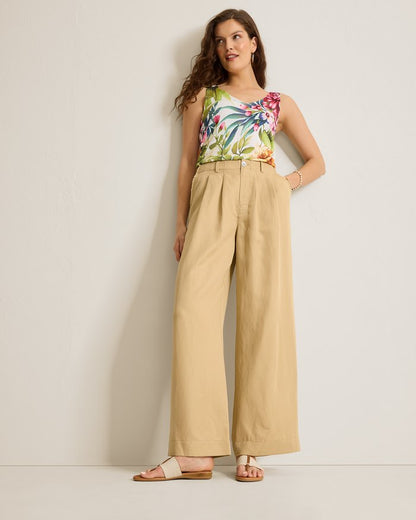 Cora Raw-Edge Twill Trousers