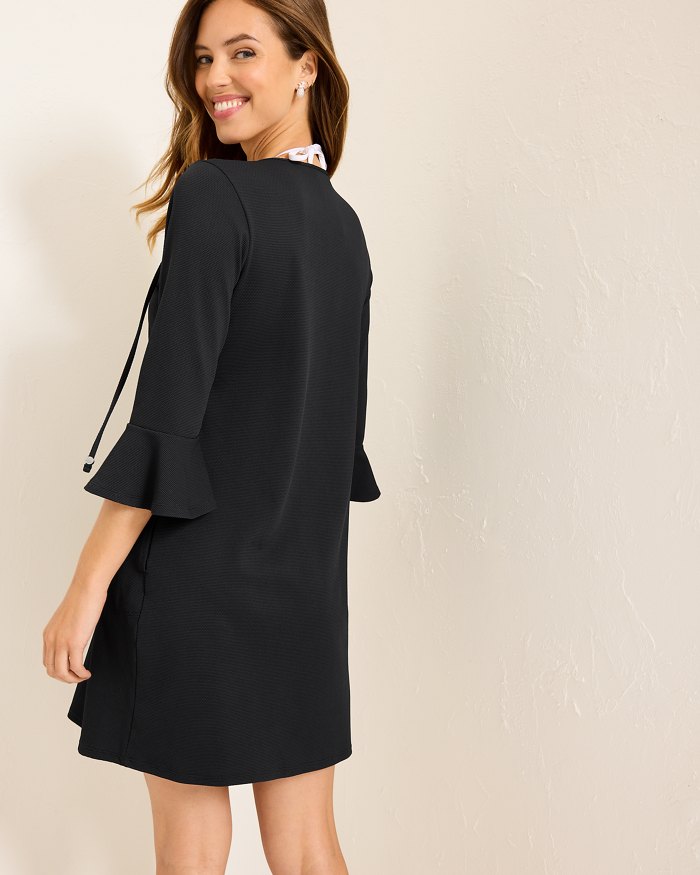 Island Cays Flounce-Sleeve Coverup Dress