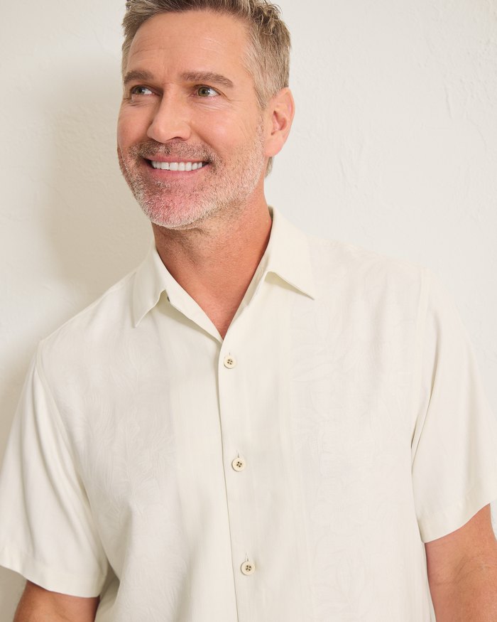 Maui Border Silk Camp Shirt