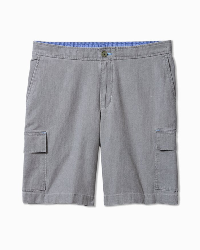 Big & Tall Linen In Paradise Cargo Shorts