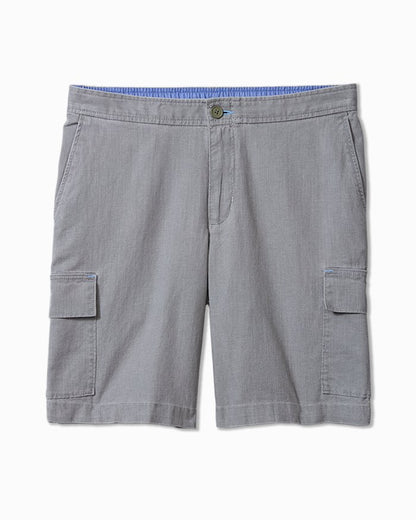 Big & Tall Linen In Paradise Cargo Shorts