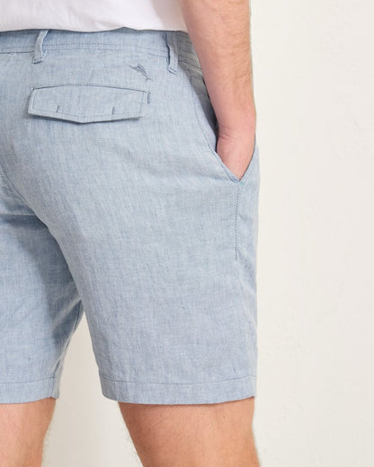 Beach Coast Stretch-Linen 9-Inch Shorts