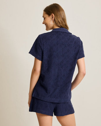 Textured Terry Beach Shirt