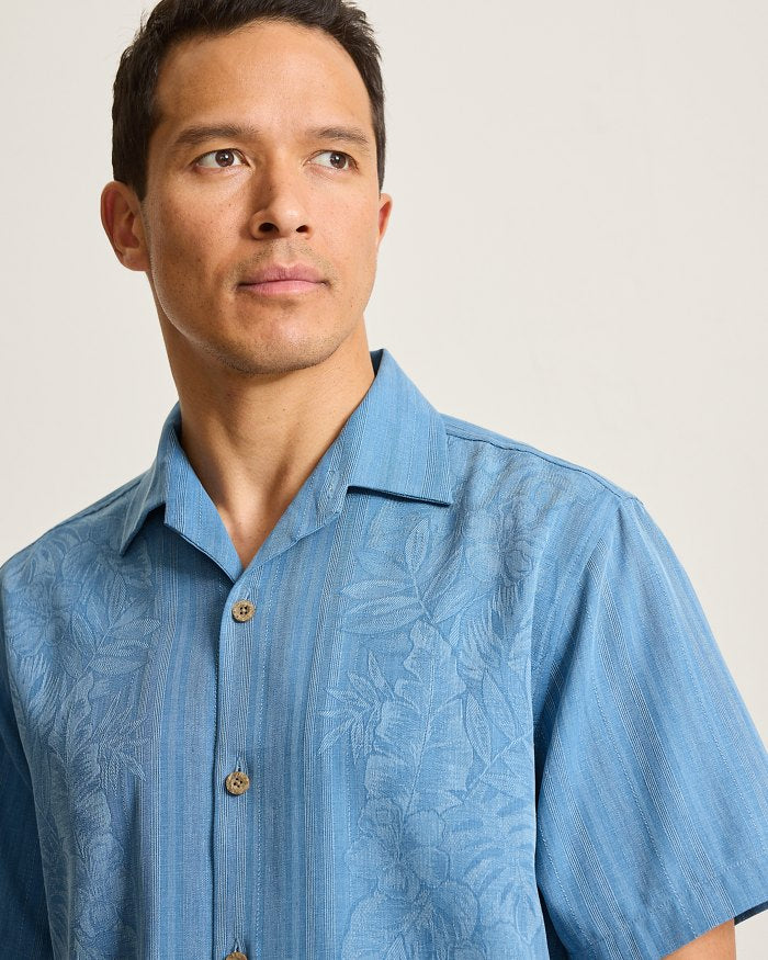Maui Border Silk Camp Shirt