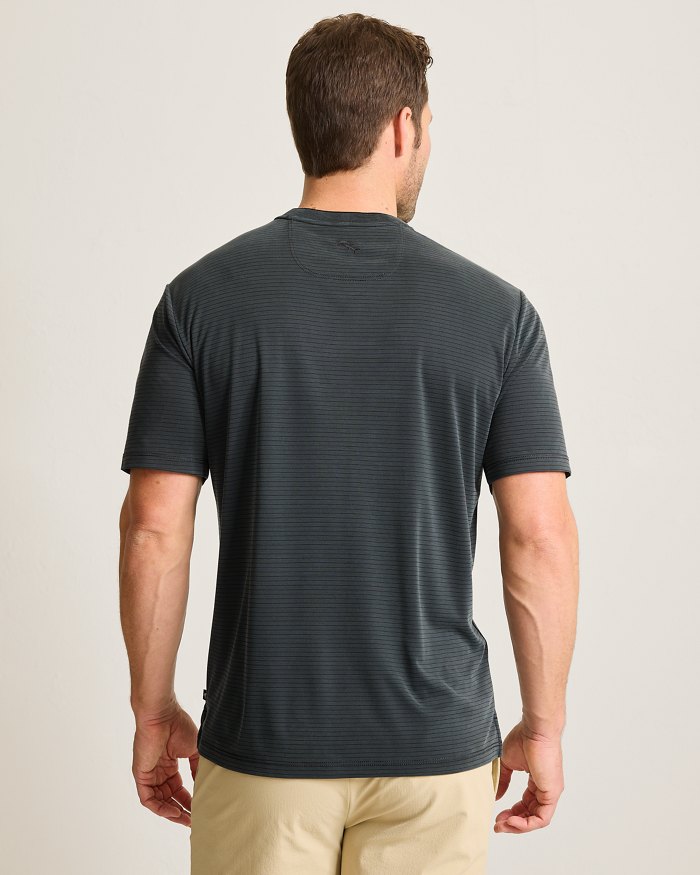 Bay Stripe V-Neck IslandZone  T-Shirt
