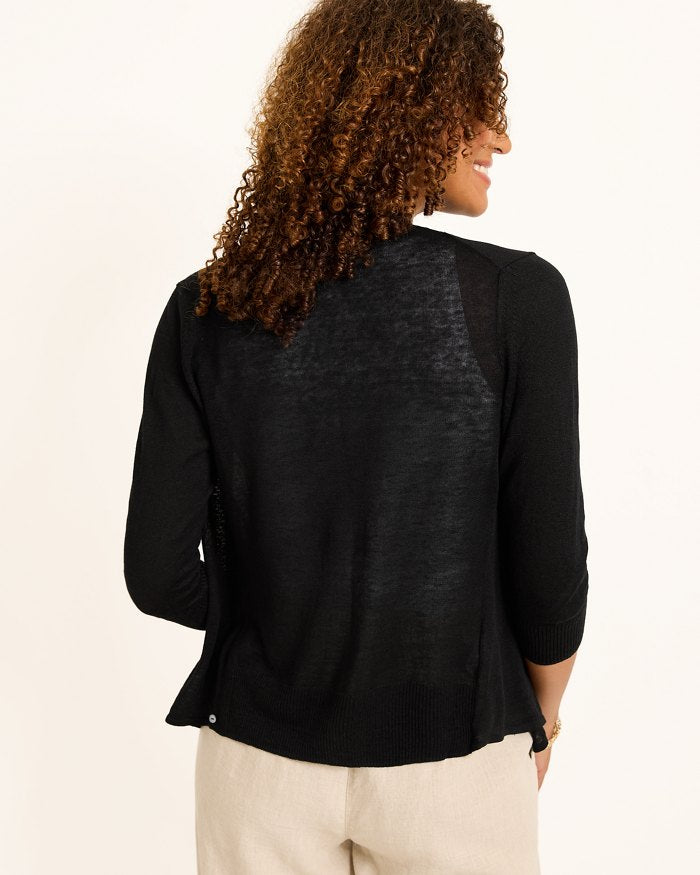 Addison Linen-Blend Cardigan