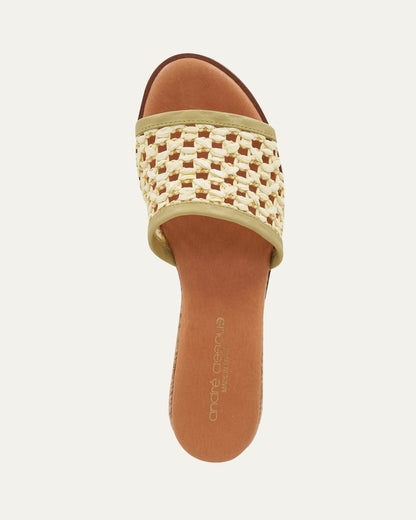 André Assous Nessie Raffia Espadrille Wedges