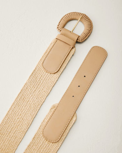 Lillian Sand Stretch-Papyrus Belt