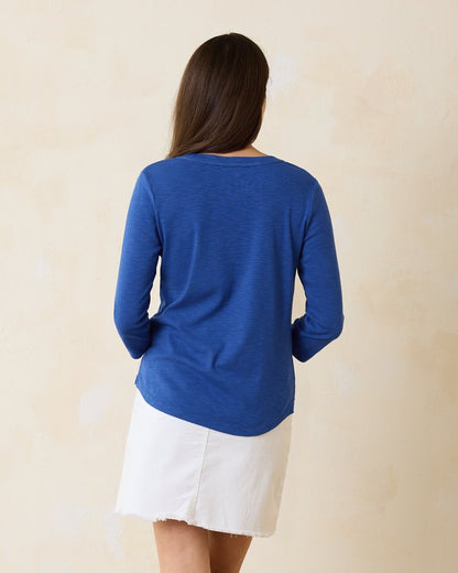 Ashby Isles Scoop-Neck 3/4-Sleeve T-Shirt