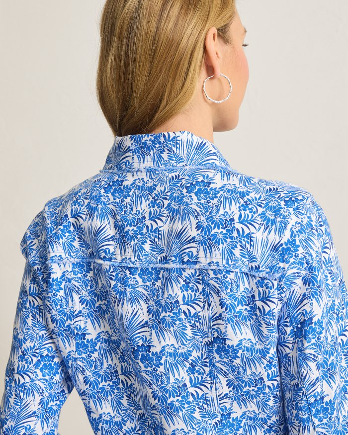 Two Palms Fantastic Fronds Linen Jacket