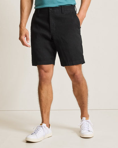 Beach Coast Stretch-Linen 9-Inch Shorts