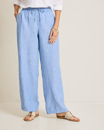 Two Palms High-Rise Linen Easy Pants