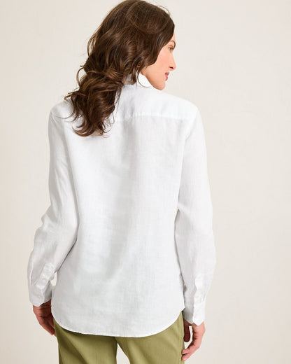 Coastalina Linen Long-Sleeve Shirt