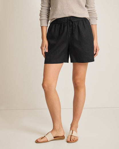 Two Palms High-Rise Linen Easy Shorts