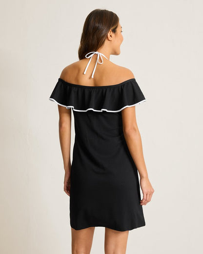 Island Cays Cabana Off-the-Shoulder Coverup Dress