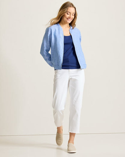Two Palms Linen Bomber Jacket