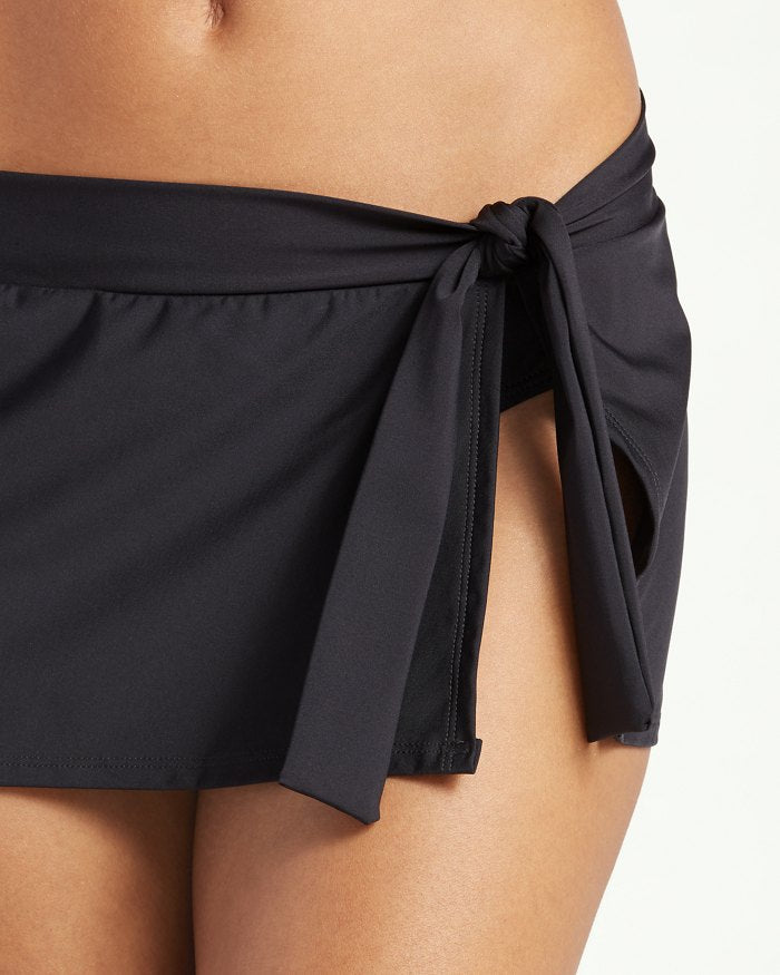 Pearl Skirted Side-Tie Skirted Bikini Bottoms