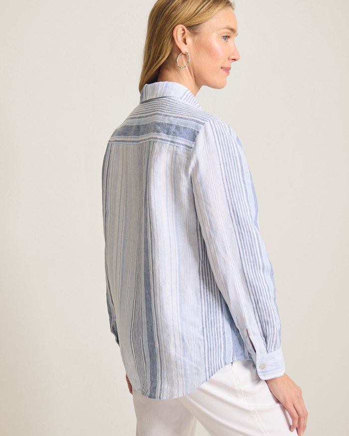 Coastalina Linen Breezy Bay Relaxed Top