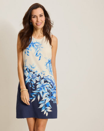 Flora Fresco Silk Shift Dress
