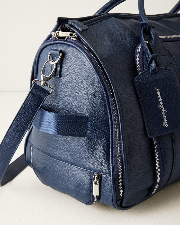 Brett Navy 2-In-1 Roller Garment Duffel Bag
