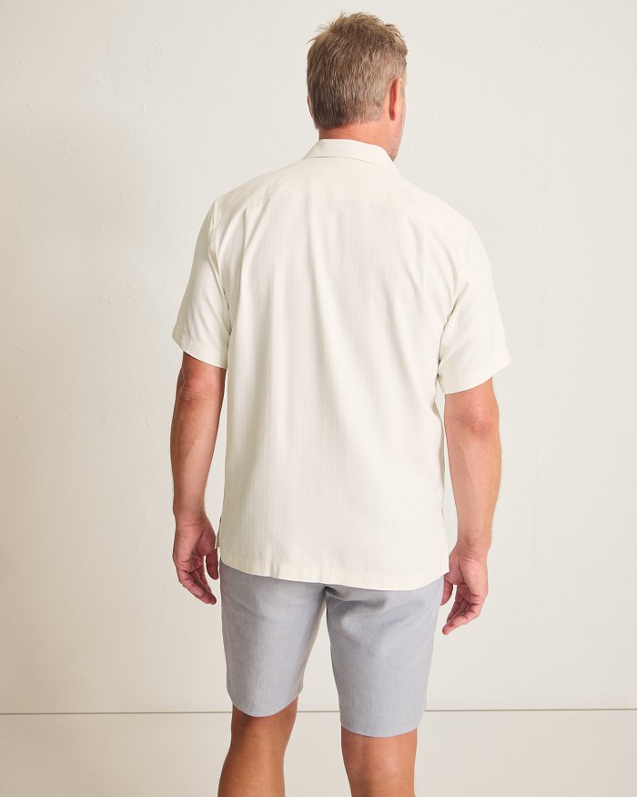 Maui Border Silk Camp Shirt