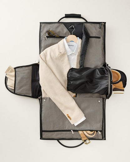 Brett Black 2-In-1 Roller Garment Duffel Bag