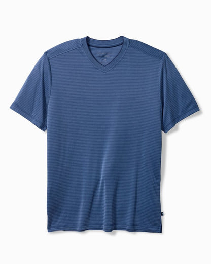 Big & Tall Bay Stripe V-Neck IslandZone  T-Shirt